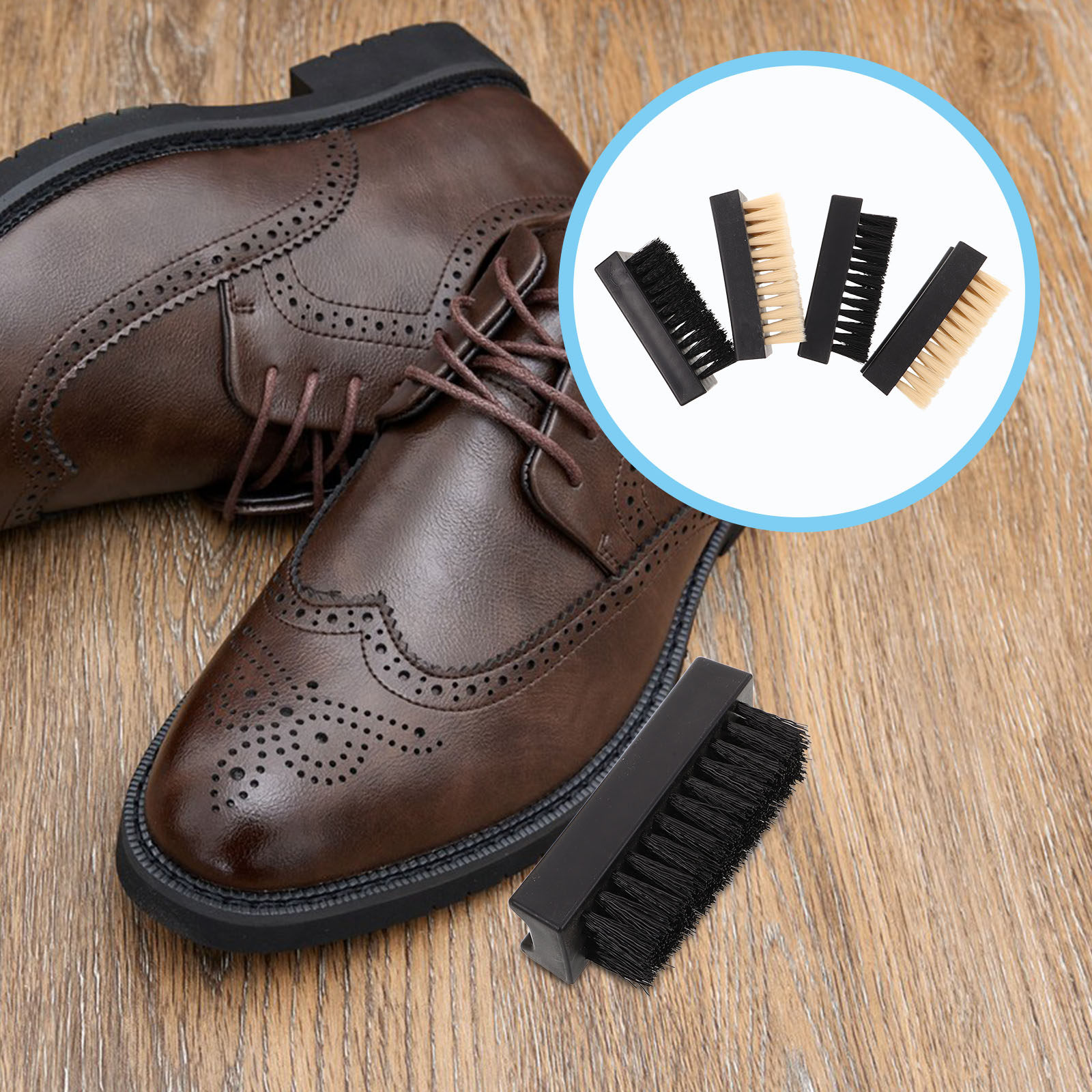 Sneaker Care Set - Juego de 4 Cepillos Multifuncionales para