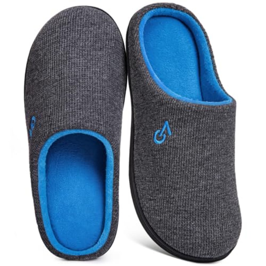 Insole Memory Foam - Pantuflas de dos tonos para hombre