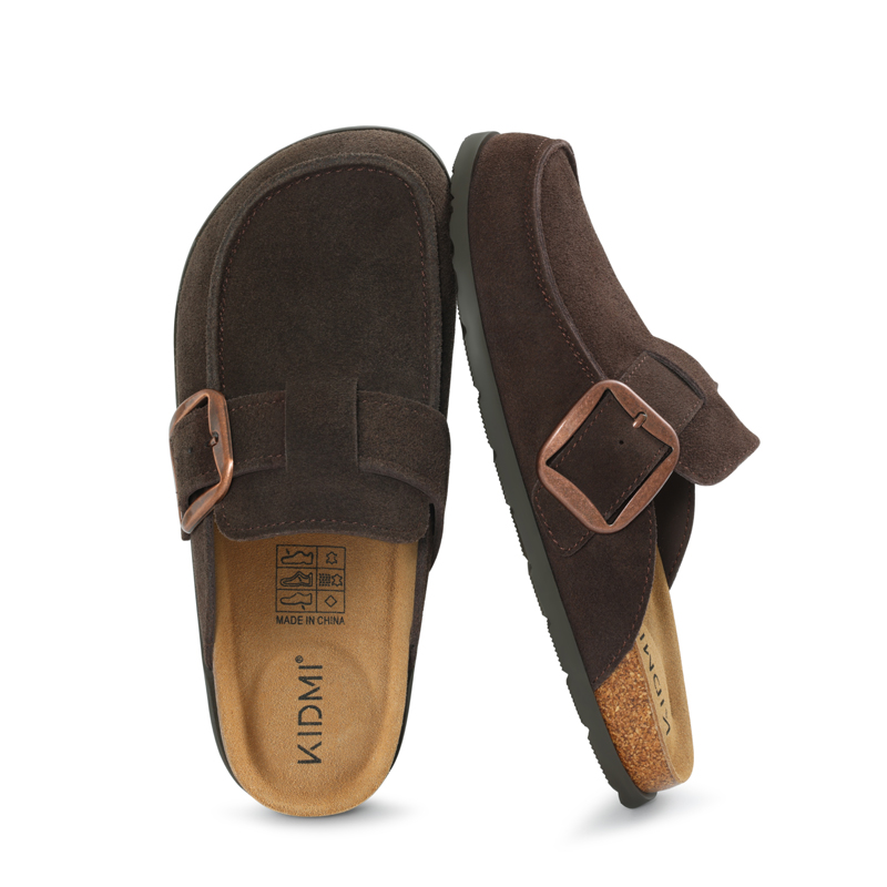 Zuecos de gamuza genuina Litfu - Insole Memory Foam reseña y precio